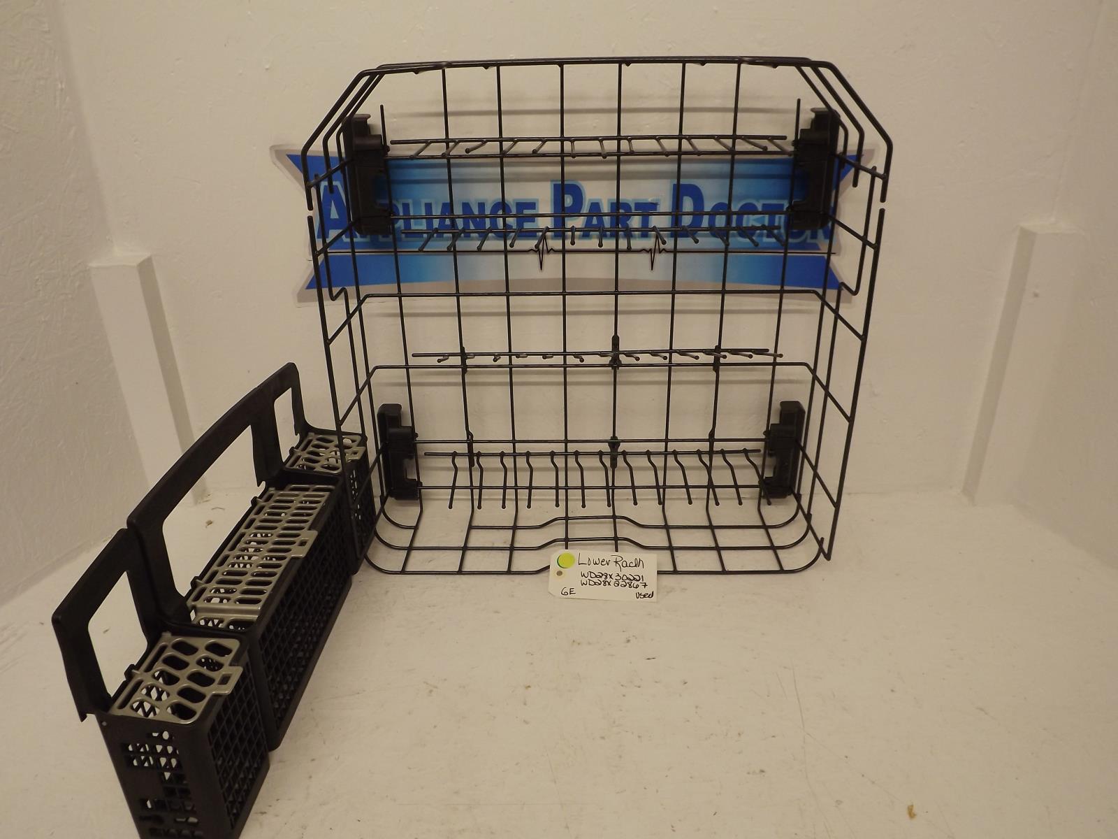 GE Dishwasher WD28X30221 WD28X22867 Lower Rack Used GE Dishwasher WD28X30221 WD28X22867 Lower Rack Used